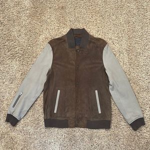All Saints Leather Bomber - Medium